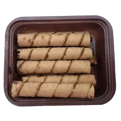 ویفر رول با طعم فندق نادری - بسته 12 عددی