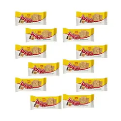 کراکر کنجد و زیره سیاه واوا نادری - بسته 12 عددی | فروشگاه آنلاین سام شاپ