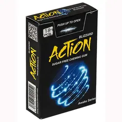 آدامس بدون شکر با طعم اکالیپتوس اکشن - سام شاپ