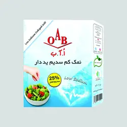 نمک کم سدیم ید دار اُ آ ب - 400 گرم