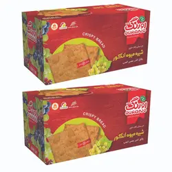 بیسکویت رژیمی بدون شکر با شیره انگور اورنگ - 380 گرم بسته 2 عددی