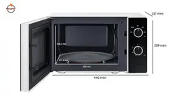 مایکروویو 20 لیتر سامسونگ مدل MS20A3010AH - منقل