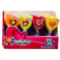 آبنبات چوبی قلب رنگی (48 عددی )
