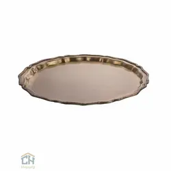 سینی گرد برنجی گلدکیش مدل GK892222