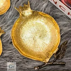 نقل خوری انار بزرگ گلدکیش طرح BRASS مدل GK841214