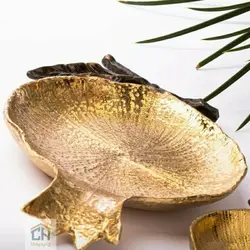 نقل خوری انار بزرگ گلدکیش طرح BRASS مدل GK841214