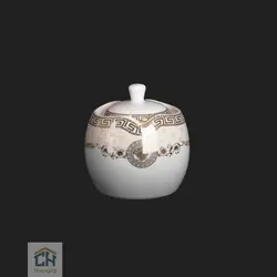 قندان سرامیکی گلدکیش طرح Versace مدل GK628125