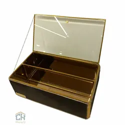 جا کارد و چنگال روکش پوست طبیعی مدل 8101