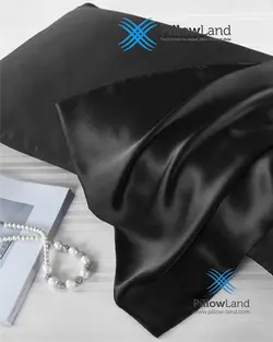 روبالشی ساتن ابریشم LX پیلولند مشکی