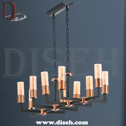 linear chandelier modern - دیسه