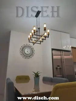 linear chandelier modern - دیسه