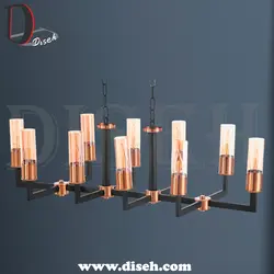 linear chandelier modern - دیسه