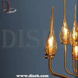 لوستر نئوکلاسیک طلایی برای پذیرایی | دیسه