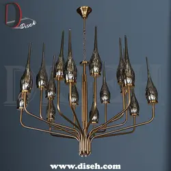 لوستر نئوکلاسیک طلایی برای پذیرایی | دیسه