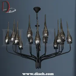 لوستر نئوکلاسیک طلایی برای پذیرایی | دیسه