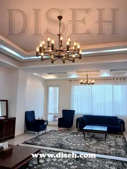 لوستر یک طبقه طلایی برای آپارتمان | دیسه