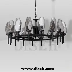 لوستر ساده مشکی - دیسه