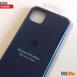 کاور سیلیکونی برای گوشی موبایل اپل مدل iphone11 pro Max (آبی نفتی تیره)