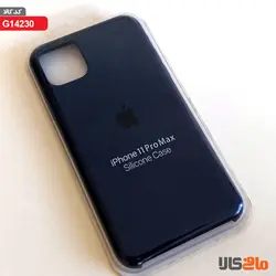 کاور سیلیکونی برای گوشی موبایل اپل مدل iphone11 pro Max (آبی نفتی تیره)