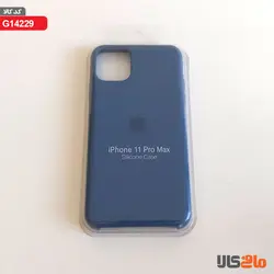 کاور سیلیکونی برای گوشی موبایل اپل مدل iphone11 pro Max (آبی نفتی روشن)
