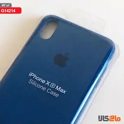 کاور سیلیکونی برای گوشی موبایل اپل مدل iphone X (s) Max (آبی نفتی)