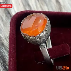 انگشتر عقیق شن دار رکاب ورشو