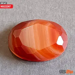نگین عقیق درشت طبیعی (تراش خاص و زیبا)