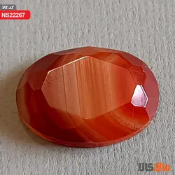 نگین عقیق درشت طبیعی (تراش خاص و زیبا)