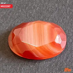 نگین عقیق درشت طبیعی (تراش خاص و زیبا)