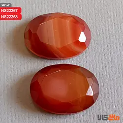 نگین عقیق درشت طبیعی (تراش خاص و زیبا)