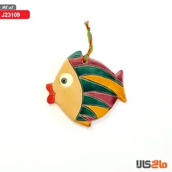 آویز سفالینه ماهی و پرنده