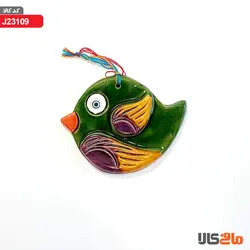 آویز سفالینه ماهی و پرنده