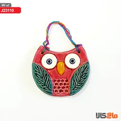 آویز سفالینه جغد_گربه ماهیگیر