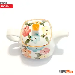 قوری چینی گلدار چهار گوش - فروشگاه مافی