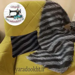 کوسن و شال مبل خز - یارا دوخت