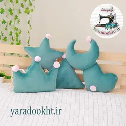 کوسن کودک مدل تاج و ستاره مجموعه 5 عددی - یارا دوخت
