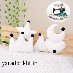 کوسن کودک مدل تاج و ستاره مجموعه 5 عددی - یارا دوخت
