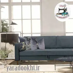 کوسن مخمل طلاکوب مجموعه 3 عددی - یارا دوخت