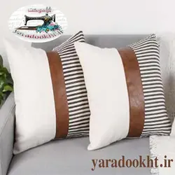 کوسن چرم و مخمل - یارا دوخت