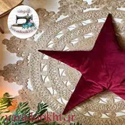 کوسن مخمل ستاره - یارا دوخت