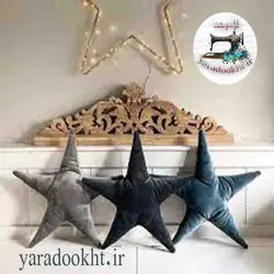 کوسن مخمل ستاره - یارا دوخت