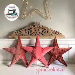 کوسن مخمل ستاره - یارا دوخت