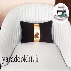 کوسن مخمل نوار براق - یارا دوخت