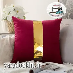 کوسن مخمل نوار براق - یارا دوخت
