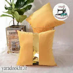 کوسن مخمل نوار براق - یارا دوخت