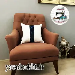 کوسن مخمل نوار براق - یارا دوخت