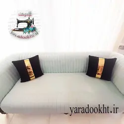 کوسن مخمل نوار براق - یارا دوخت