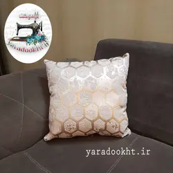 کوسن مخمل پتینه مجموعه 3 عددی - یارا دوخت