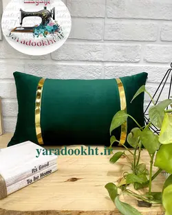 کوسن مخمل نوار براق - یارا دوخت