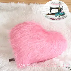 کوسن قلبی خز - یارا دوخت